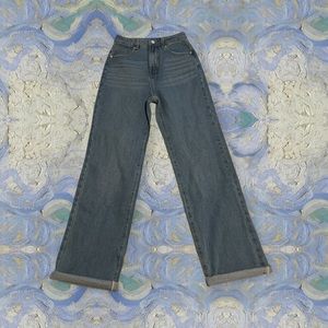 XS best fits S-M original vintage, baggy straight leg jeans